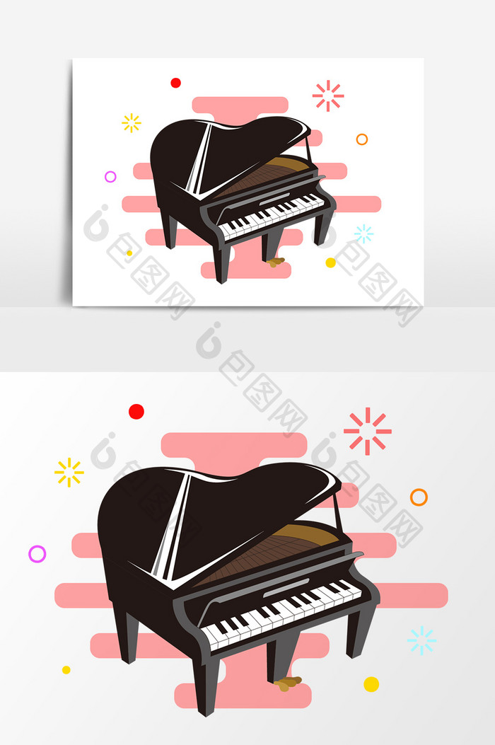 卡通鋼琴