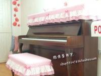 韓式鋼琴罩與鋼琴凳套 以粉點(diǎn)設(shè)計(jì)提升家居優(yōu)雅氛圍